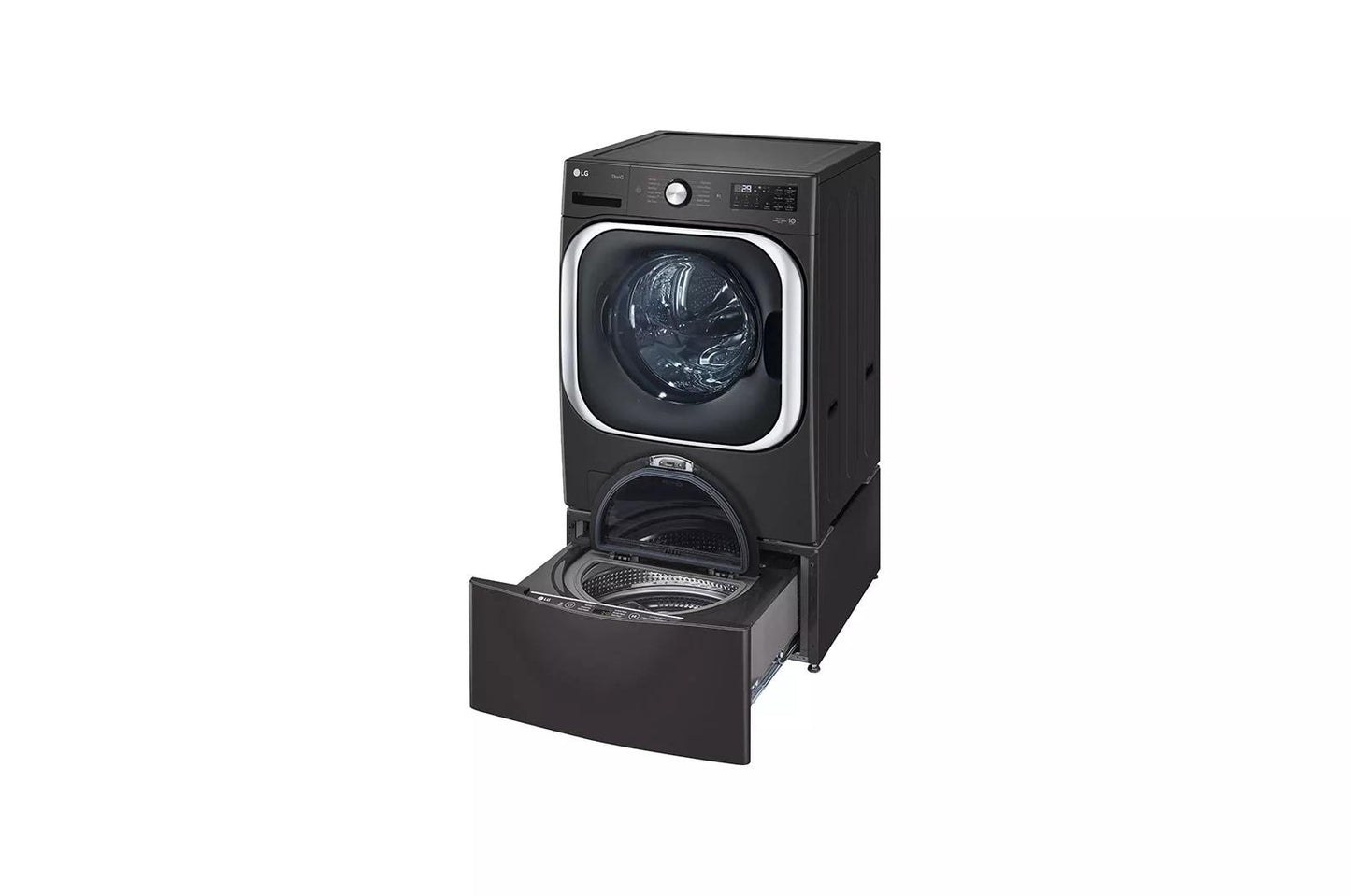 LG WD200CB 1.0 Cu. Ft. LG Sidekick Pedestal Washer, LG Twinwash COMPAT...