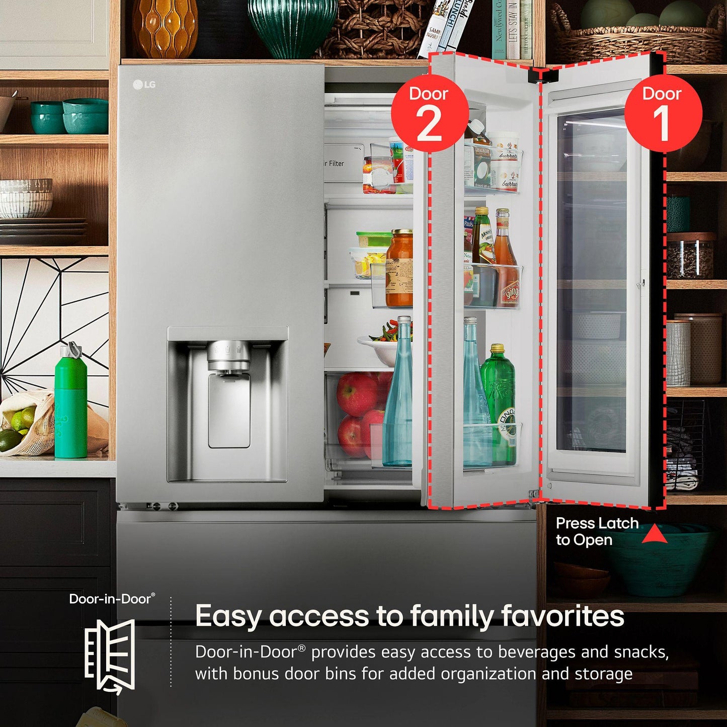 LG LF29S8365S 29 Cu. Ft. Smart Instaview Standard-depth Max 4-door French ...