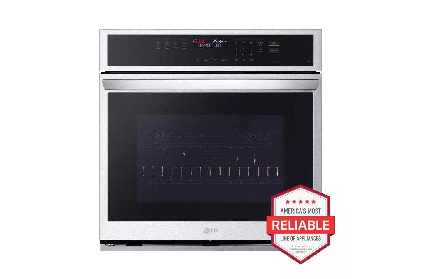 LG WSEP4723F LG 4.7 Cu. Ft. Smart Wall Oven With Convection and Air Fry
