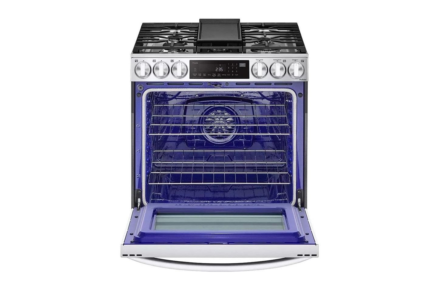 LG LSDL6336F 6.3 Cu. Ft. Smart Wi-fi Enabled Probake Convection Instaview ...