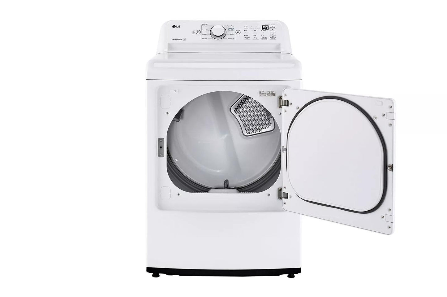 LG DLE7000W 7.3 Cu. Ft. Ultra Large Capacity Top Load Electric Dryer With SENSO...