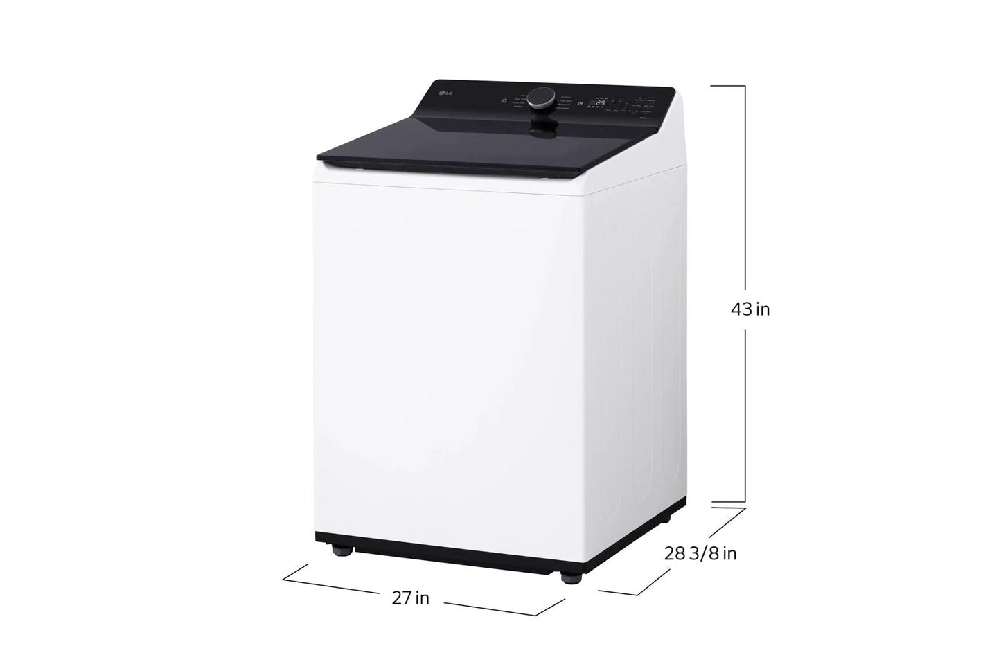 LG WT8400CW 5.5 Cu. Ft. MEGA Capacity Smart Top Load Washer With EASYUNLOAD...