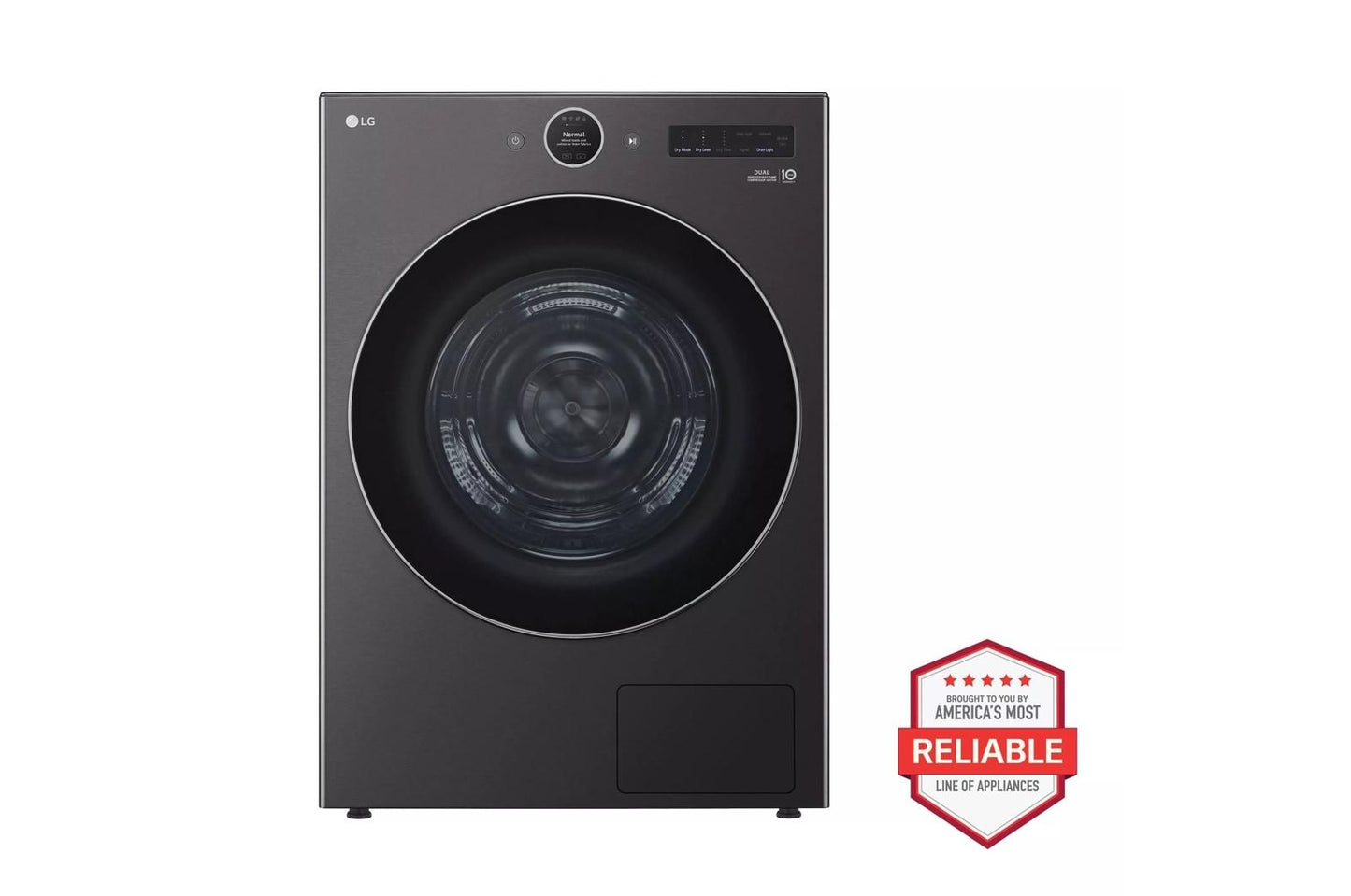 LG DLHC5502B 7.8 Cu. Ft. MEGA Capacity Smart Front Load Dryer With Dual INVERTER...