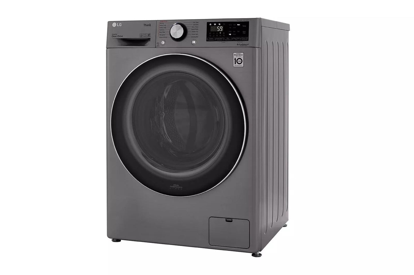 LG WM3555HVA 2.4 CU.FT. Smart Wi-fi Enabled Compact Front Load All-in-one WASHER...