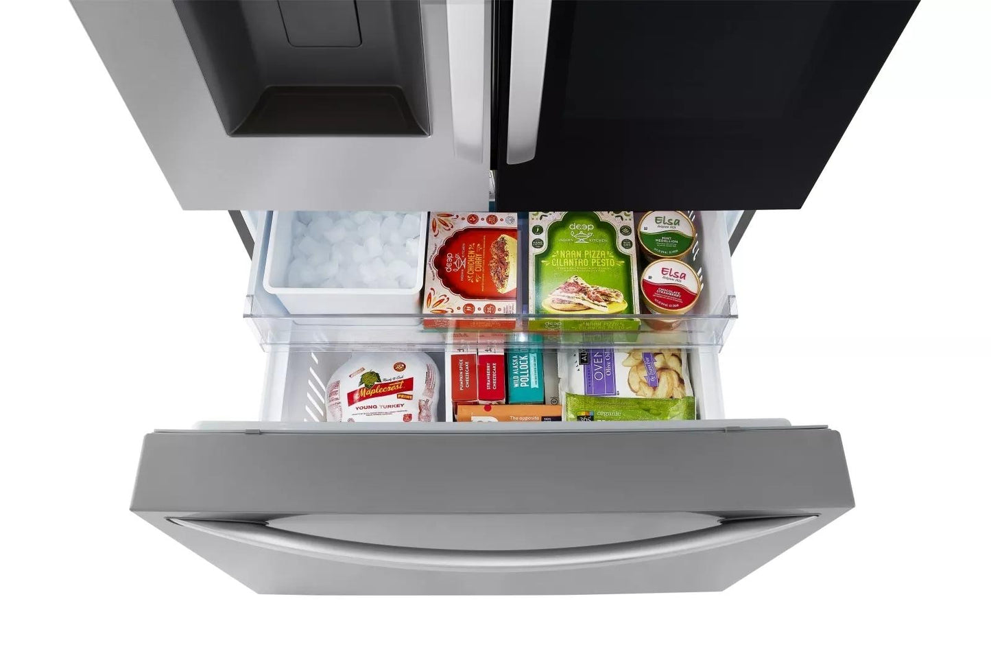 LG LRFOC2606S 26 Cu. Ft. Smart Instaview Counter-depth French Door Refrigerator