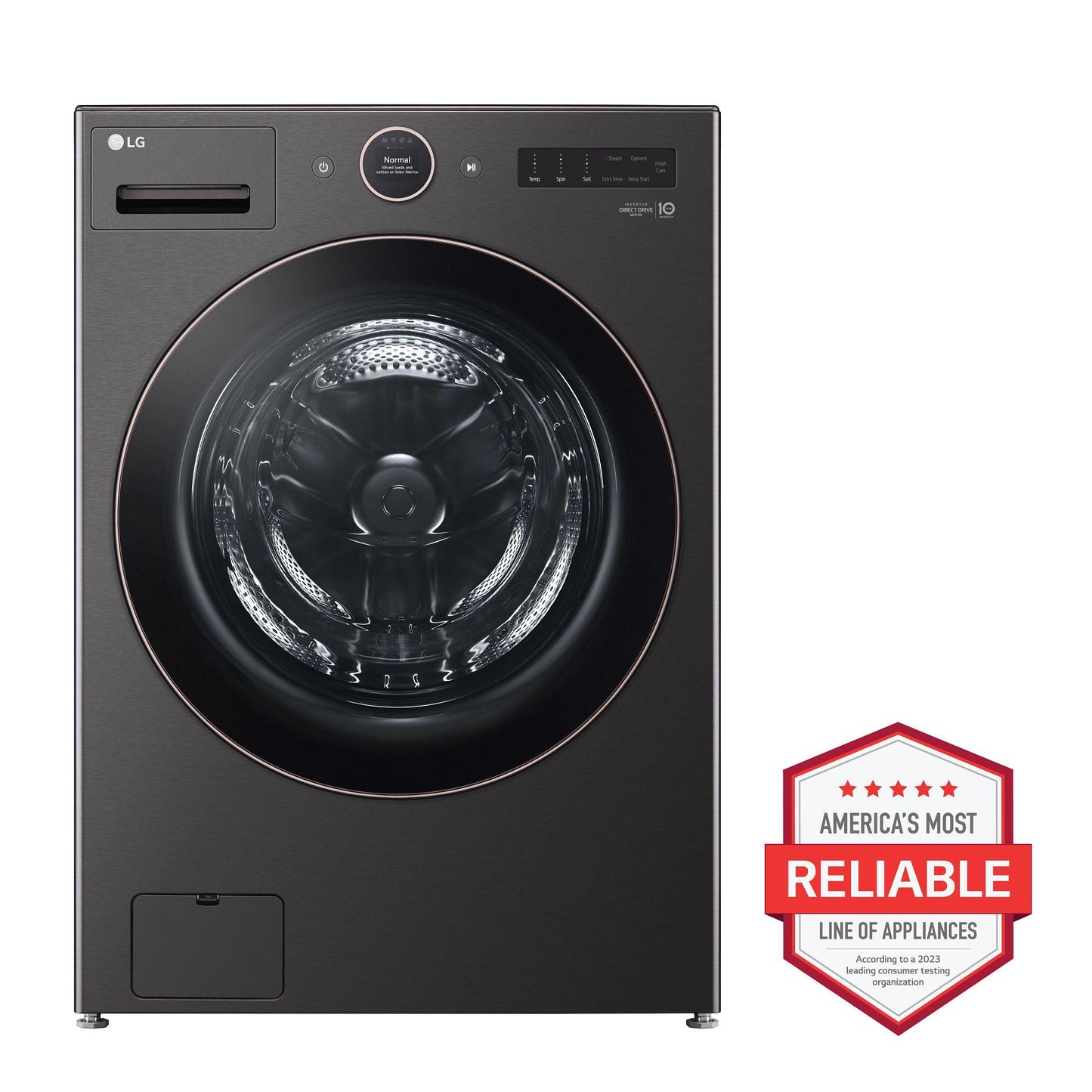 LG WM6500HBA 5.0 Cu. Ft. MEGA Capacity Smart Front Load Energy Star Washer With ...