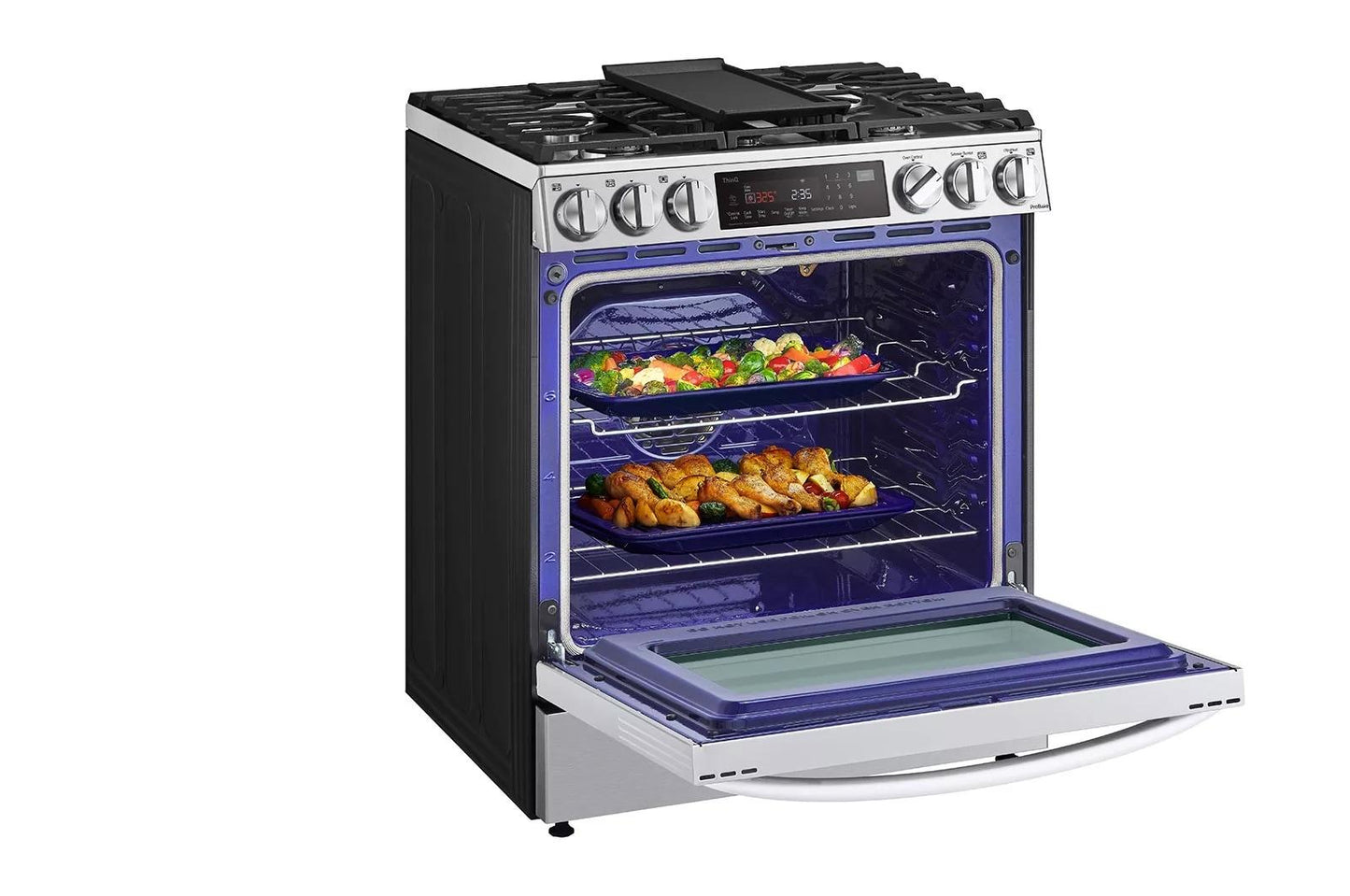 LG LSGL6335F 6.3 Cu Ft. Smart Wi-fi Enabled Probake Convection Instaview G...