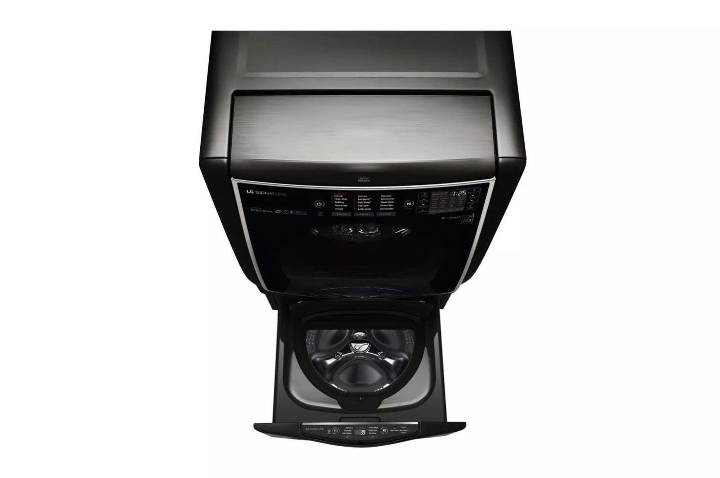 LG WD205CK LG Signature: 1.0 Cu. Ft. LG Sidekick Pedestal Washer, LG Twinwash ...