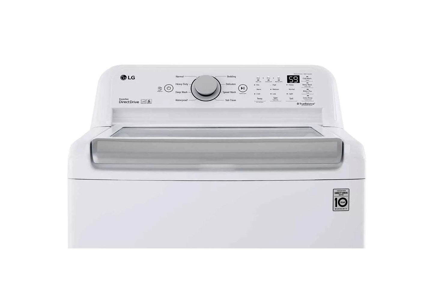 LG WT7150CW 5.0 Cu. Ft. MEGA Capacity Top Load Washer With Turbodrum TECHNO...