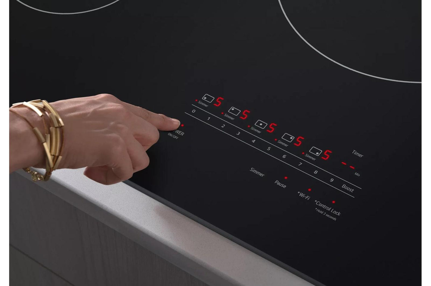 LG CBIH3613BE LG 36"" Smart Induction Cooktop With Ultraheat 4.3KW Element