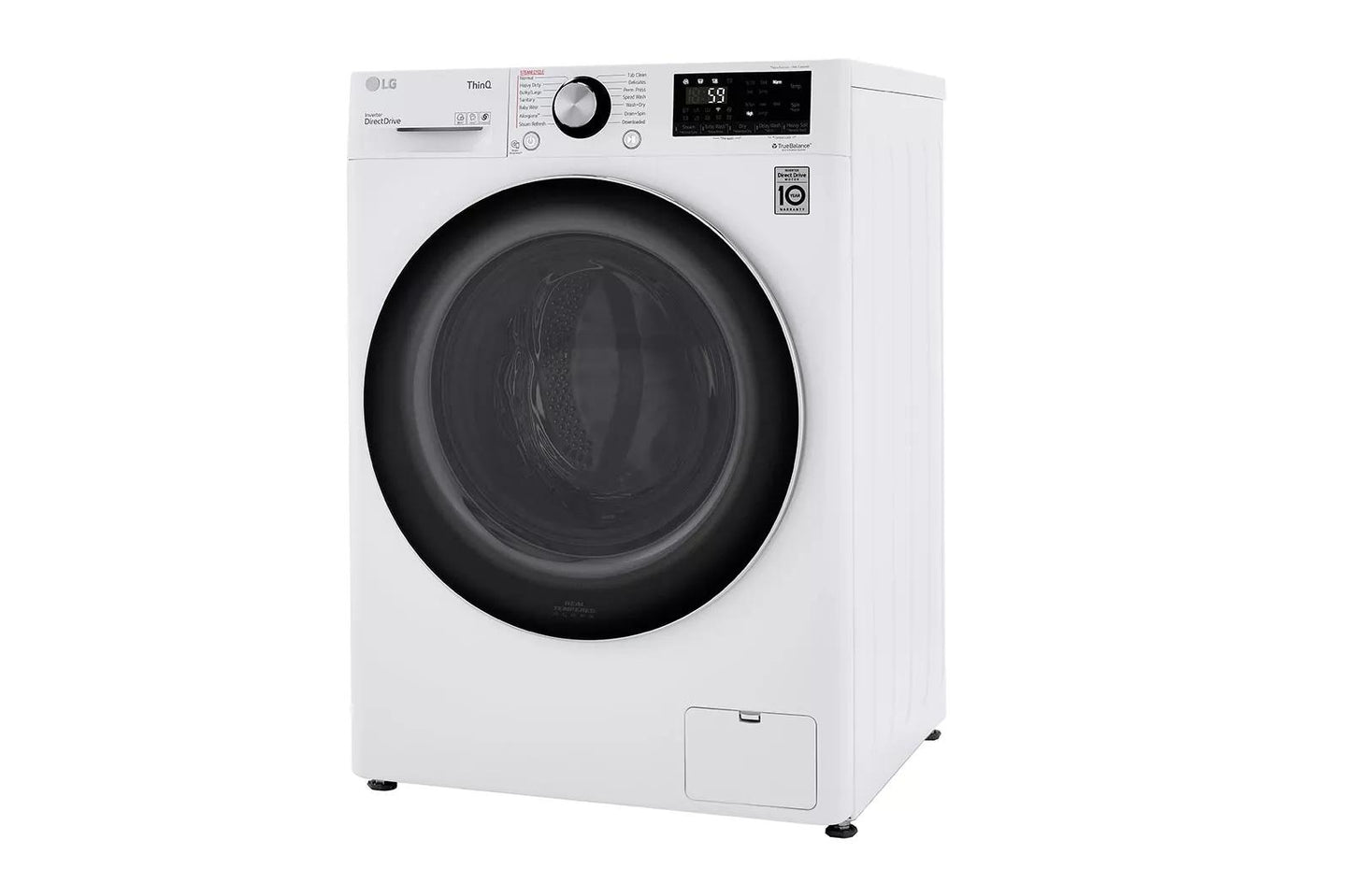 LG WM3555HWA 2.4 CU.FT. Smart Wi-fi Enabled Compact Front Load All-in-one WASHER...
