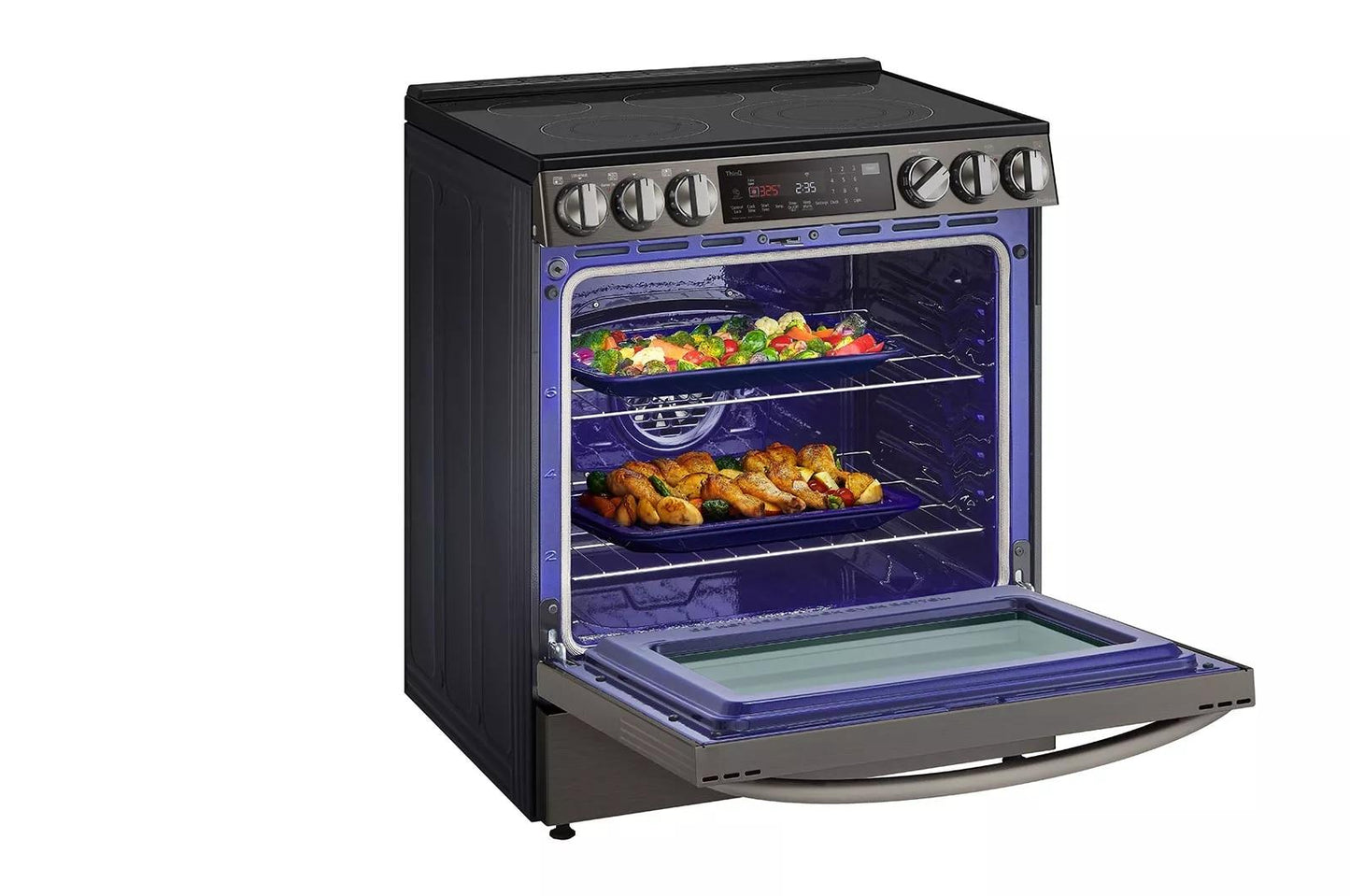LG LSEL6335D 6.3 Cu Ft. Smart Wi-fi Enabled Probake Convection Instaview E...