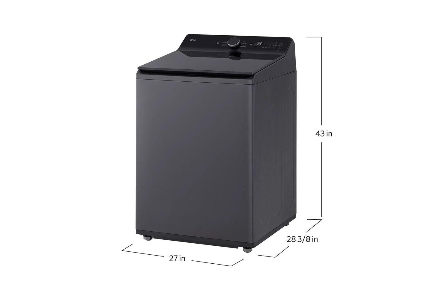 LG WT8400CB 5.5 Cu. Ft. MEGA Capacity Smart Top Load Washer With EASYUNLOAD...