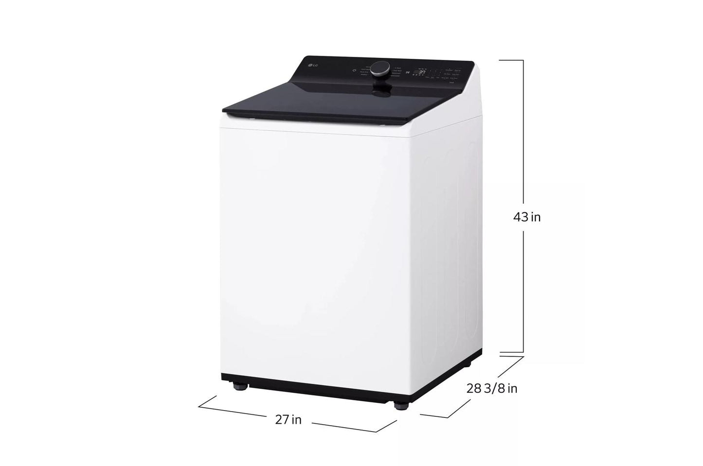 LG WT8405CW 5.3 Cu. Ft. MEGA Capacity Smart Top Load Washer With 4-way AGITA...