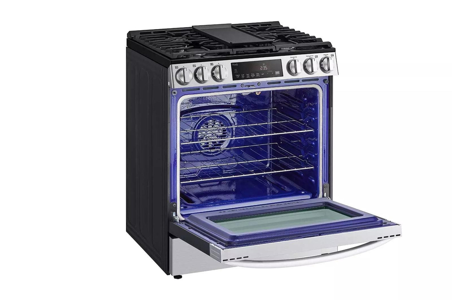 LG LSGL5833F 5.8 Cu Ft. Smart Wi-fi Enabled Fan Convection Gas Slide-in Range WI...