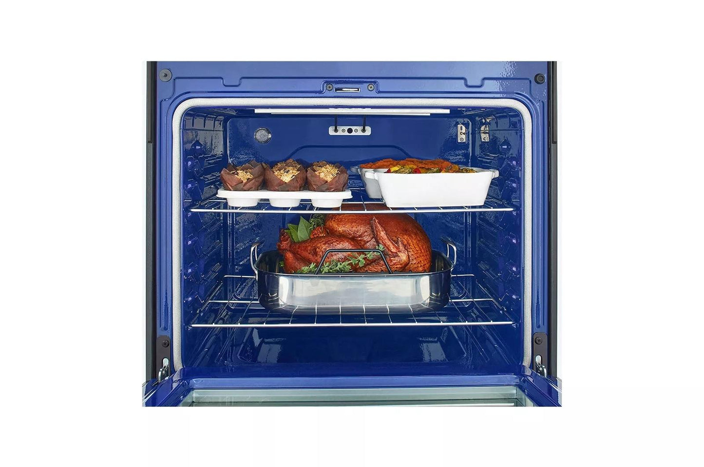 LG LREL6323D 6.3 Cu Ft. Smart Wi-fi Enabled Fan Convection Electric Range With A...