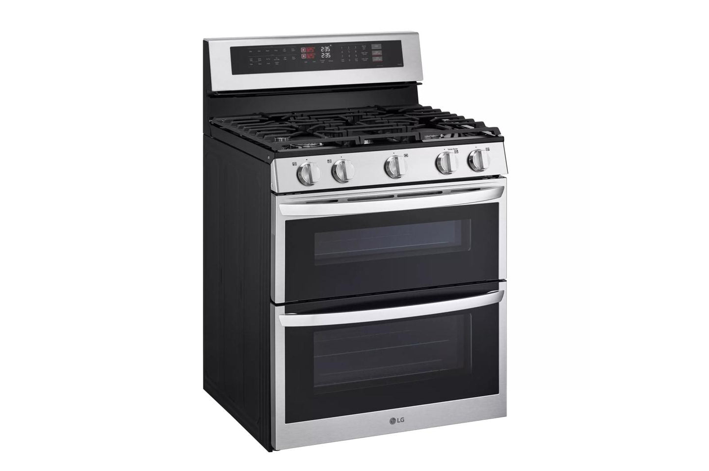 LG LDGL6924S 6.9 Cu. Ft. Smart Gas Double Oven Freestanding Range With Probake C...