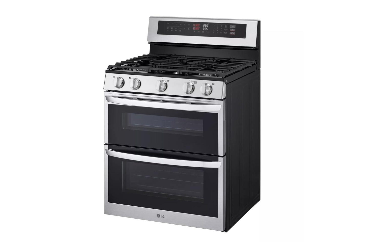 LG LDGL6924S 6.9 Cu. Ft. Smart Gas Double Oven Freestanding Range With Probake C...