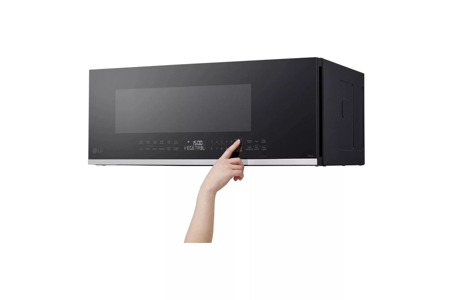 LG MVEF1337F 1.3 Cu. Ft. Smart Low Profile Over-the-range Microwave Oven With SE...