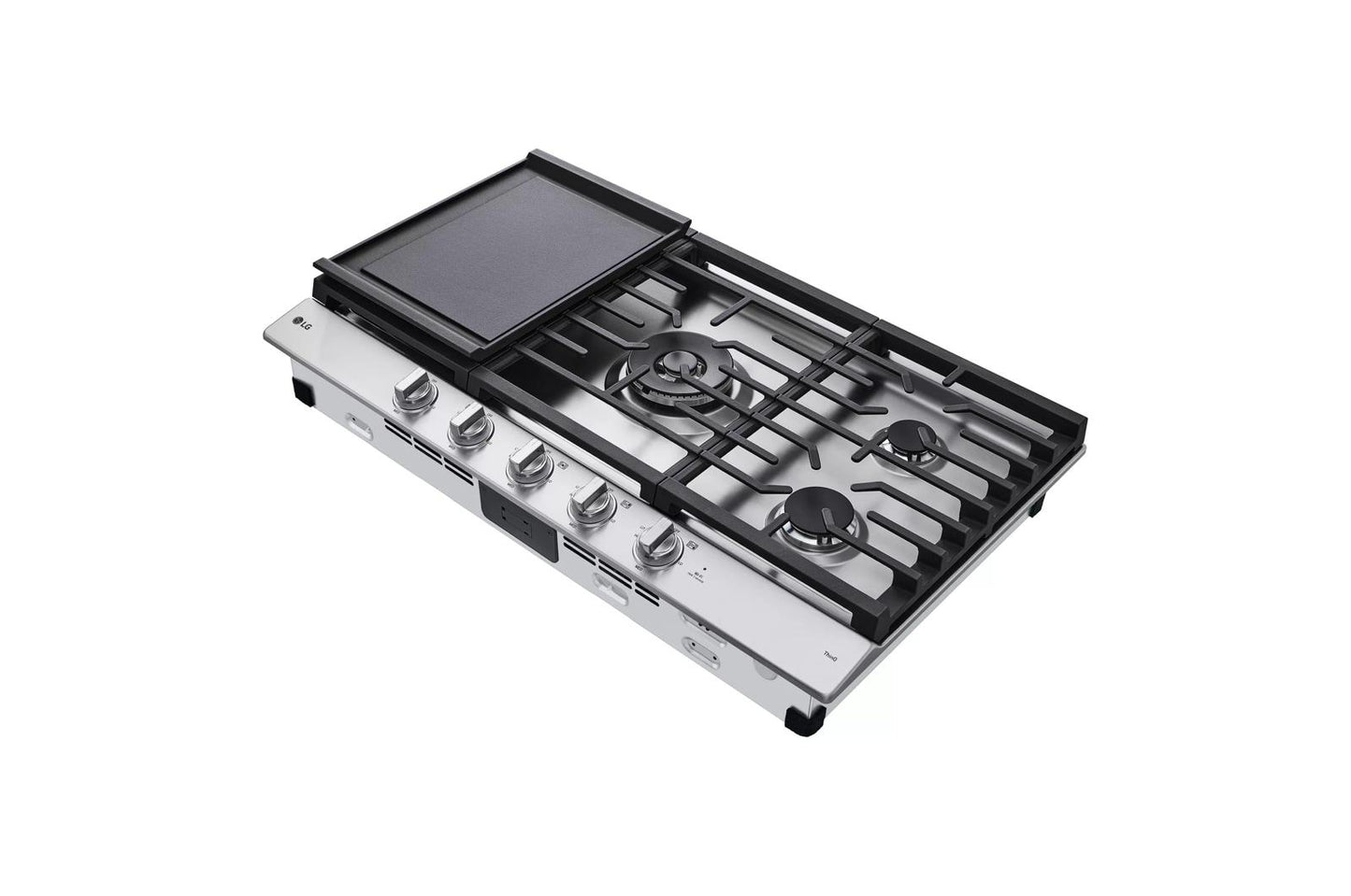 LG CBGJ3627S 36"" Smart Gas Cooktop With Ultraheat 22k BTU Dual Burner and LE...