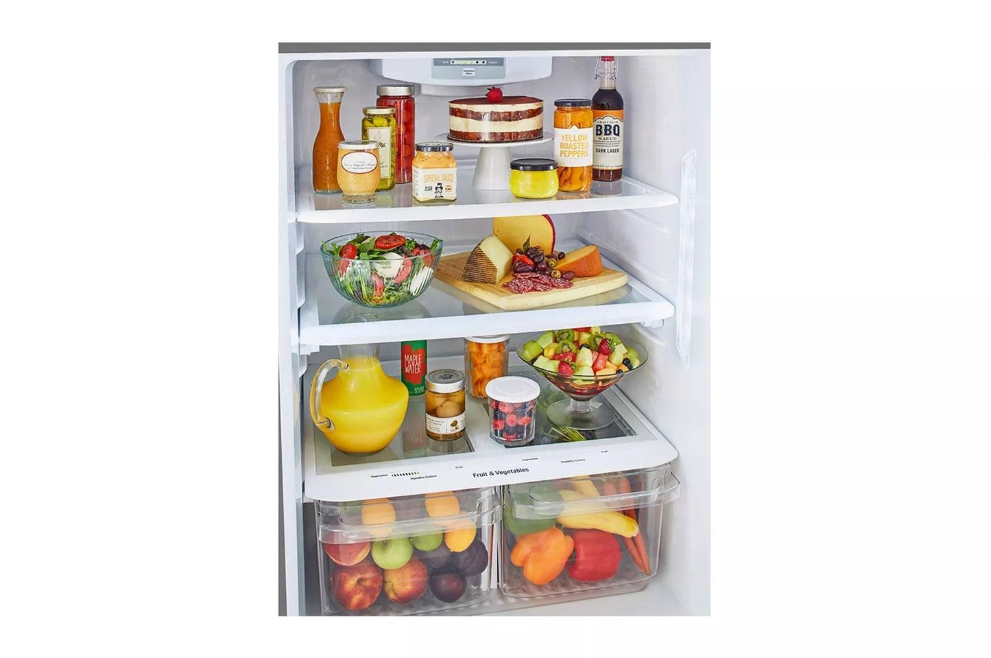 LG LTCS20020S LG 20 Cu. Ft. Top Freezer Refrigerator