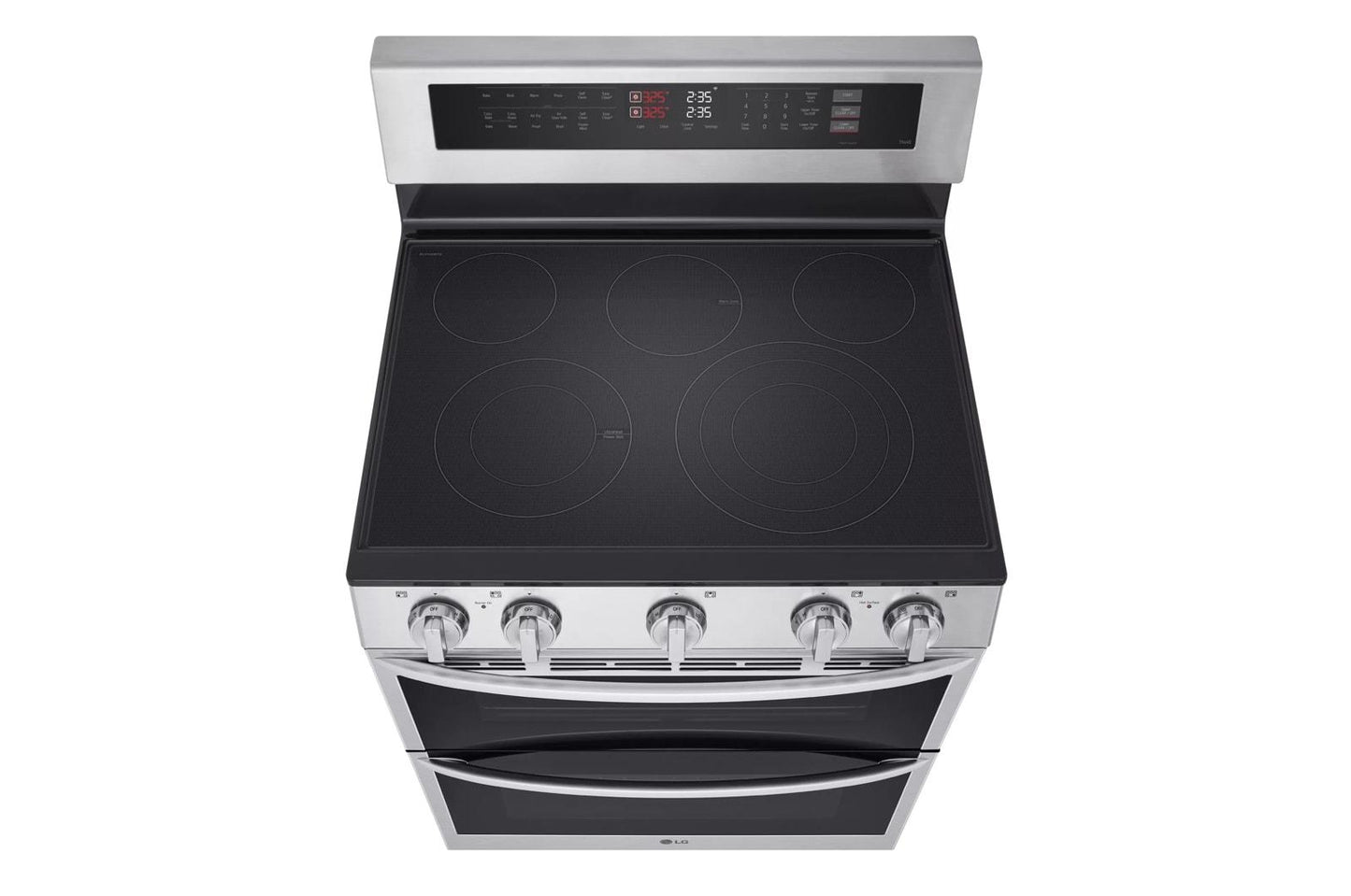 LG LDEL7324SE 7.3 Cu. Ft. Smart Electric Double Oven Freestanding Range With PROB...
