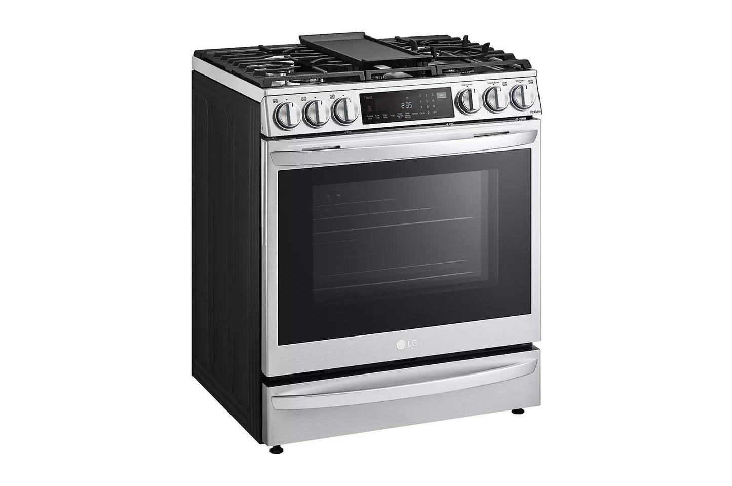 LG LSGL6337F 6.3 Cu Ft. Smart Wi-fi Enabled Probake Convection Instaview G...