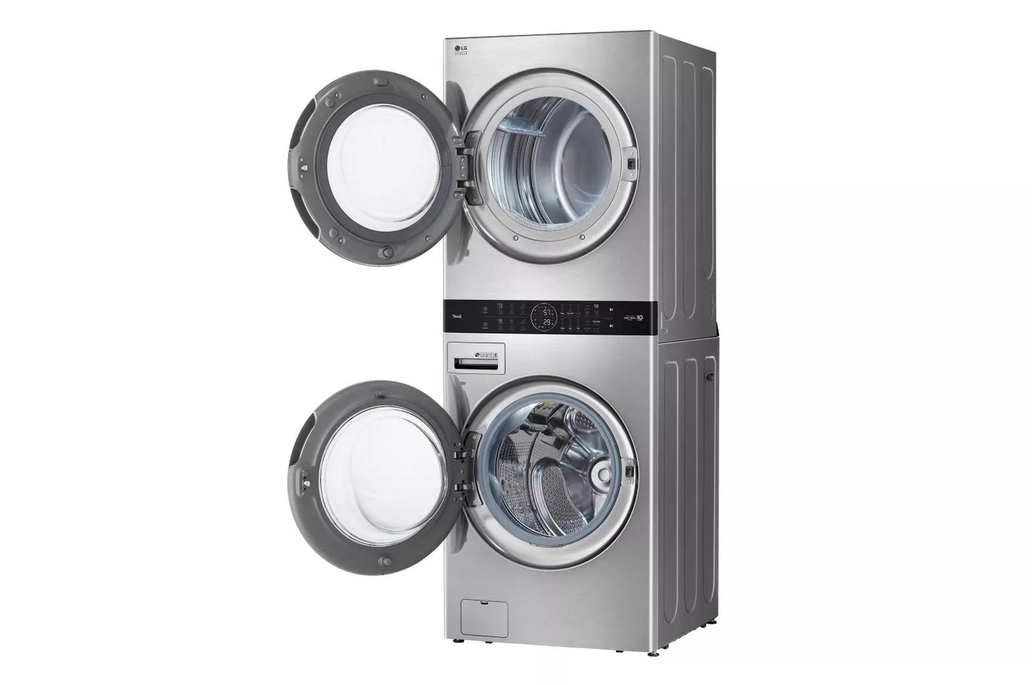 LG WSGX201HNA LG Studio Single Unit Front Load Washtower With Center CONTROL(...