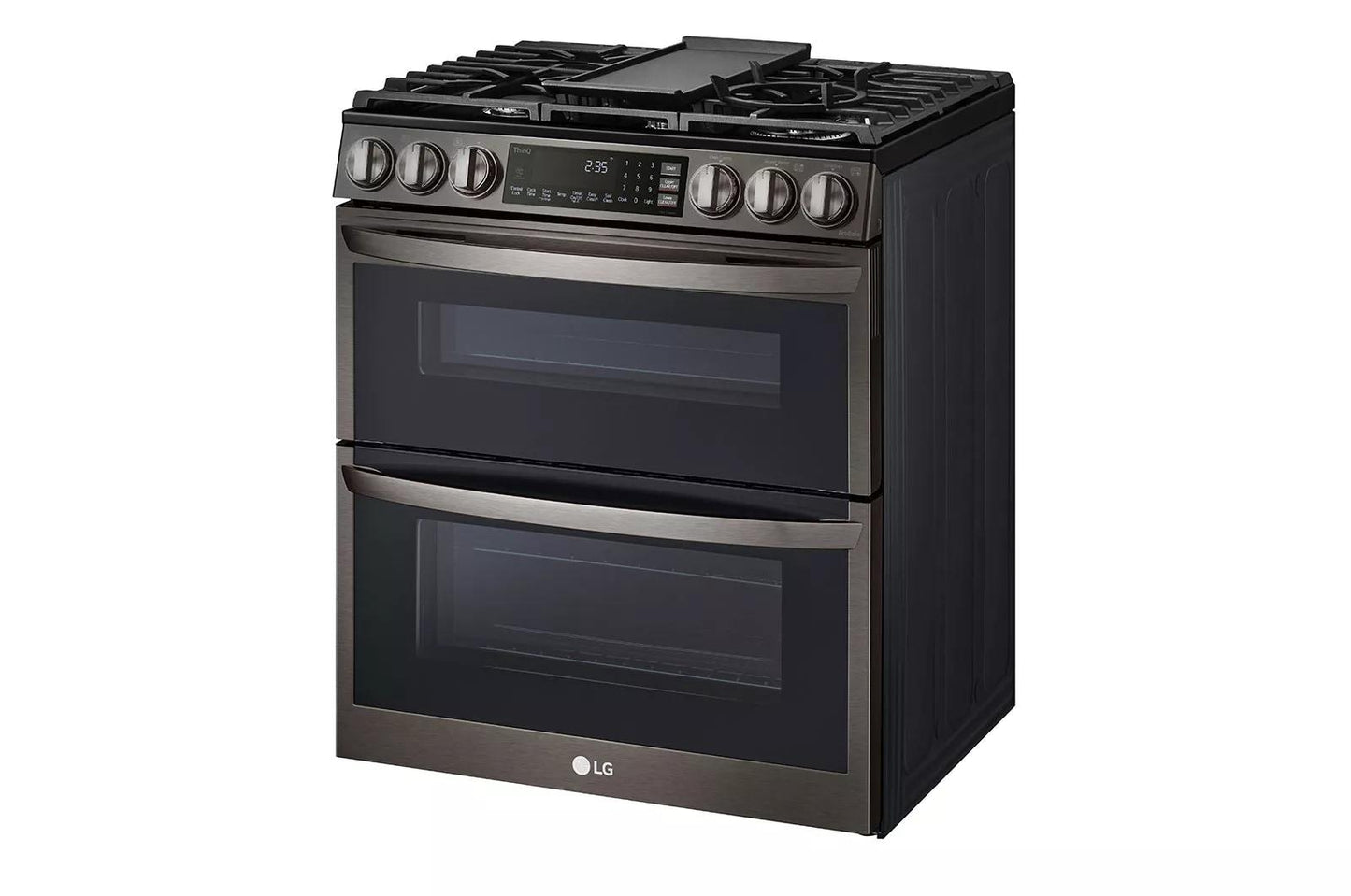LG LTGL6937D 6.9 Cu. Ft. Smart Instaview Gas Double Oven Slide-in Range With ...