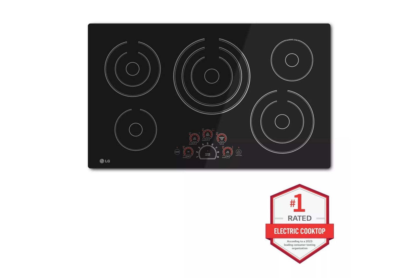LG LCE3610SB LG 36"" Radiant Cooktops