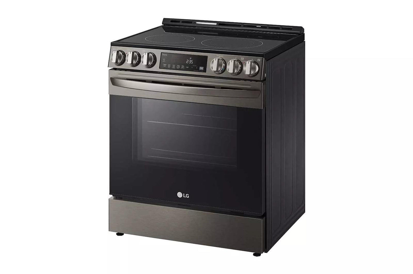 LG LSEL6333D 6.3 Cu Ft. Smart Wi-fi Enabled Fan Convection Electric Slide-in RAN...