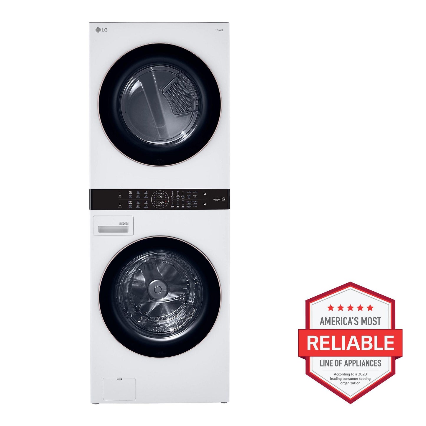 LG WKG101HWA Single Unit Front Load LG Washtower With Center Control 4.5...