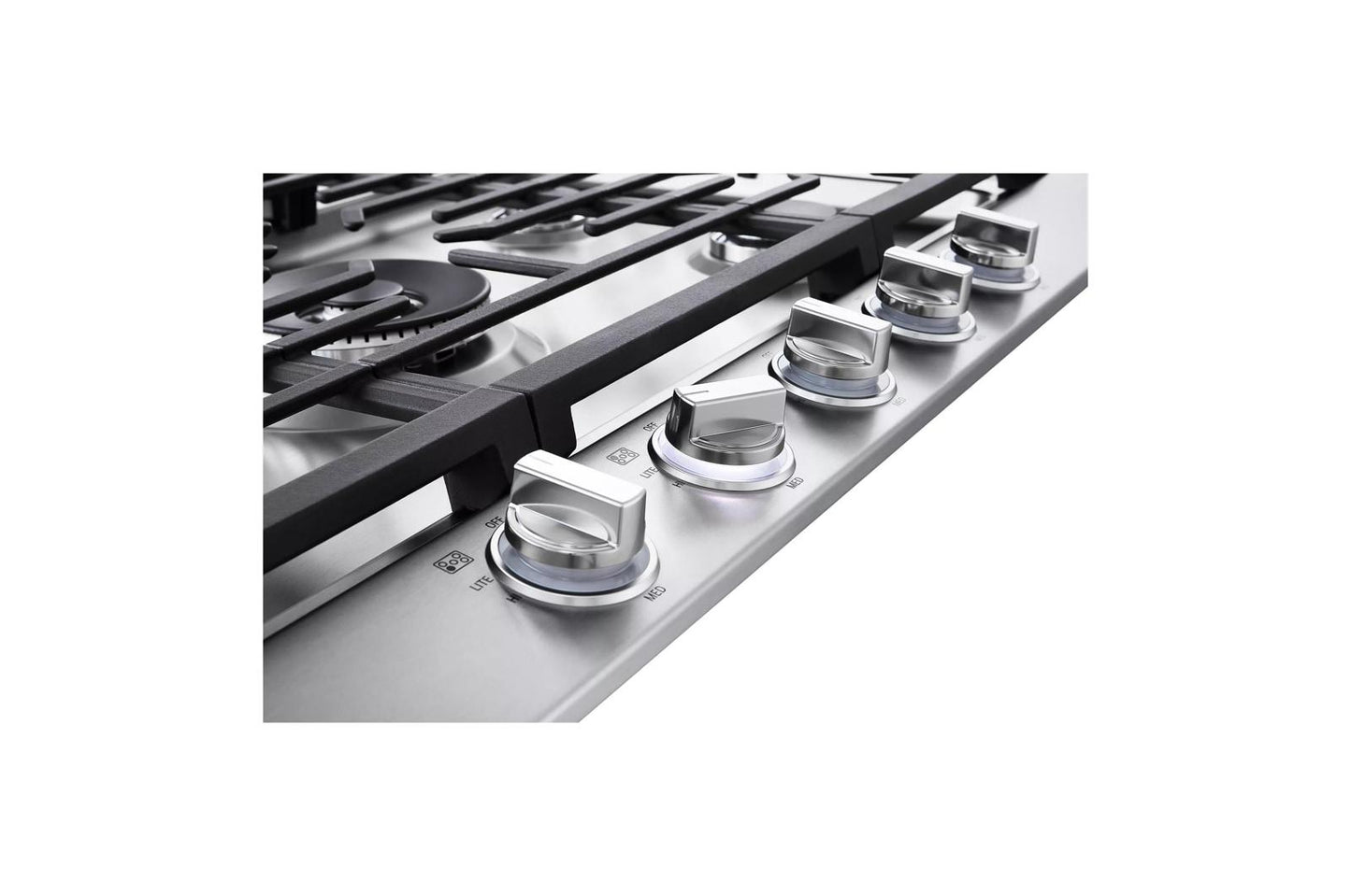 LG CBGJ3627S 36"" Smart Gas Cooktop With Ultraheat 22k BTU Dual Burner and LE...