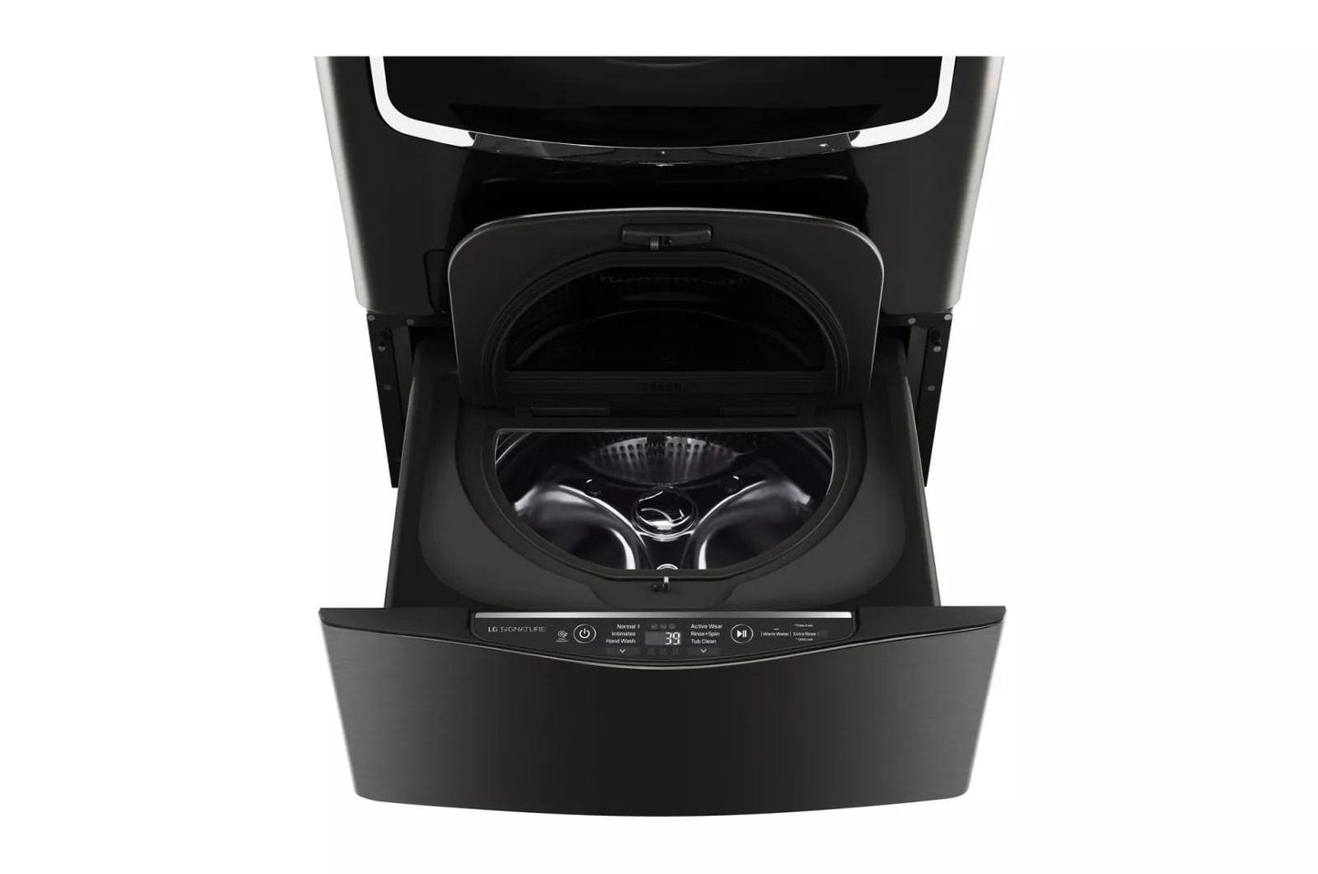LG WD205CK LG Signature: 1.0 Cu. Ft. LG Sidekick Pedestal Washer, LG Twinwash ...