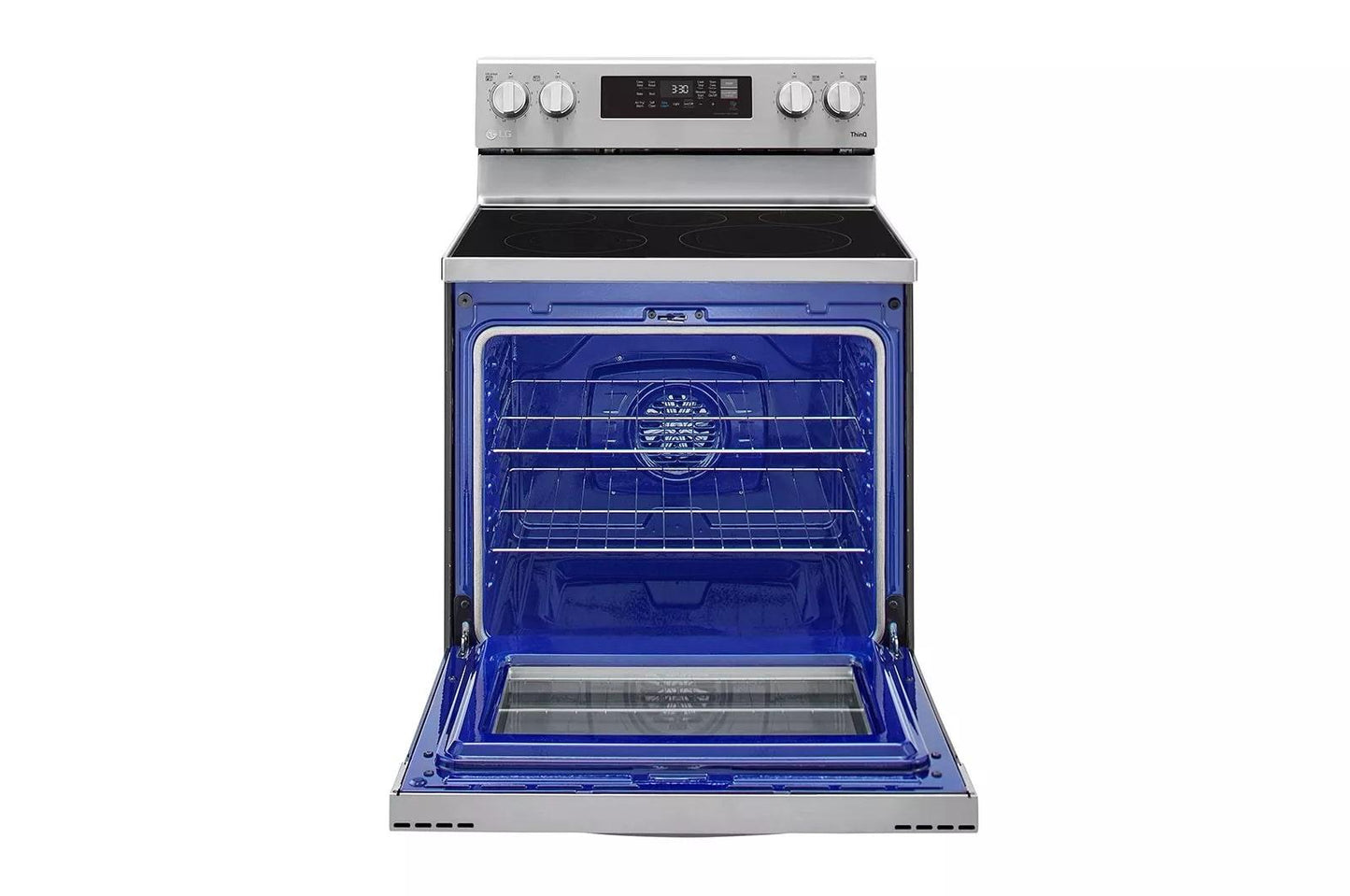 LG LREL6323S 6.3 Cu Ft. Smart Wi-fi Enabled Fan Convection Electric Range With A...