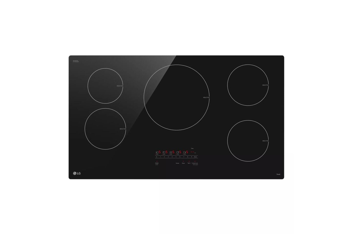 LG CBIH3613BE LG 36"" Smart Induction Cooktop With Ultraheat 4.3KW Element