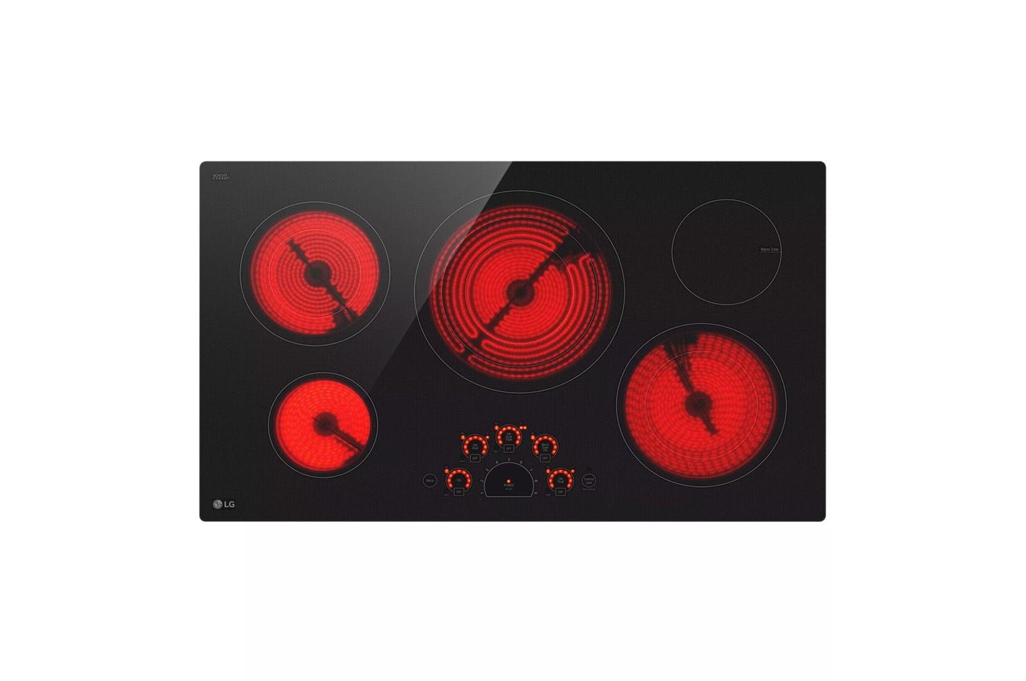 LG LCE3610SBE LG 36"" Electric Cooktop With Ultraheat 3.0KW Element
