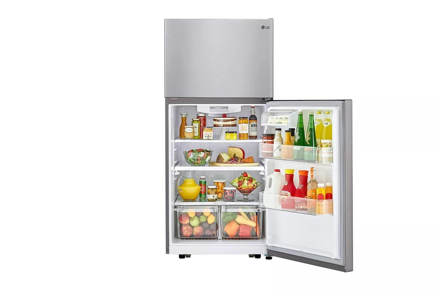 LG LTCS20020S LG 20 Cu. Ft. Top Freezer Refrigerator