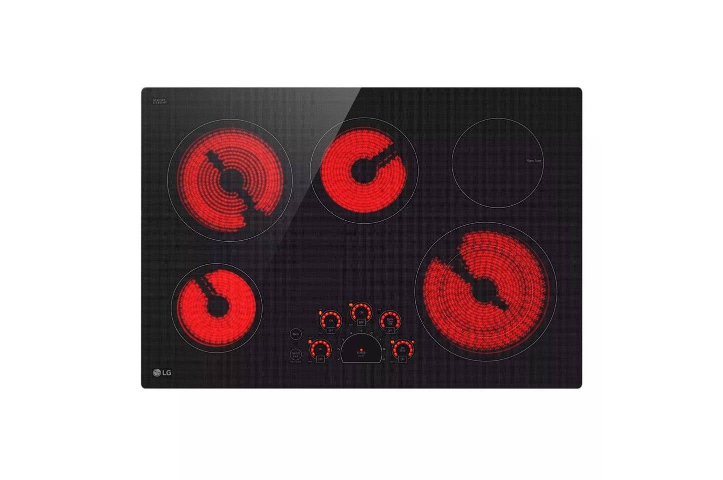 LG LCE3010SBE LG 30"" Electric Cooktop With Ultraheat 3.0KW Element