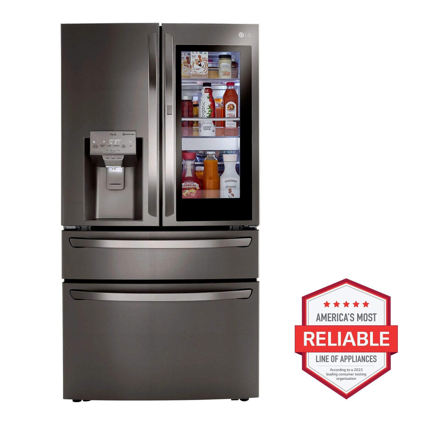 LG LRMVC2306D 23 Cu. Ft. Smart Wi-fi Enabled Instaview Door-in-door COUNTE...