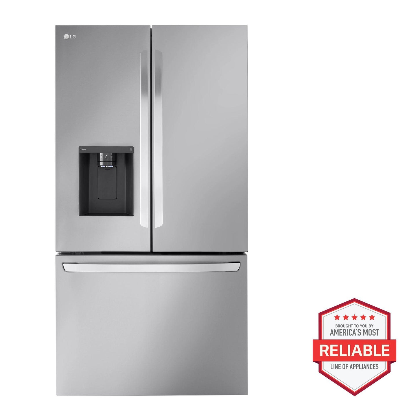LG LRFXS3106S 31 Cu. Ft. Smart Standard-depth Max French Door Refrigerator WI...