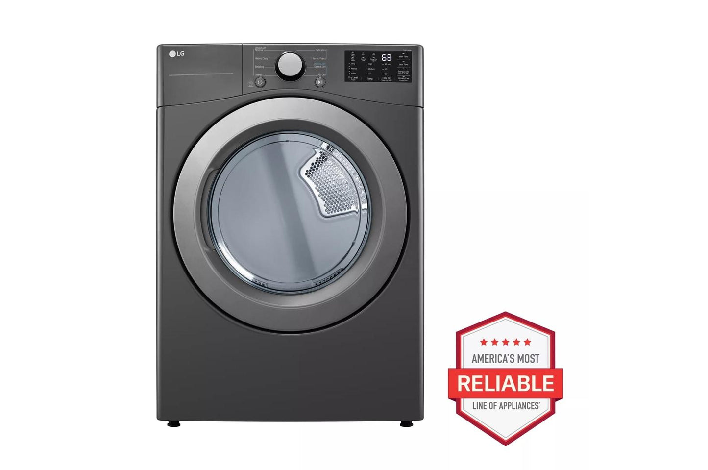LG DLE3470M LG 7.4 Cu. Ft. Ultra Large Capacity Electric Dryer
