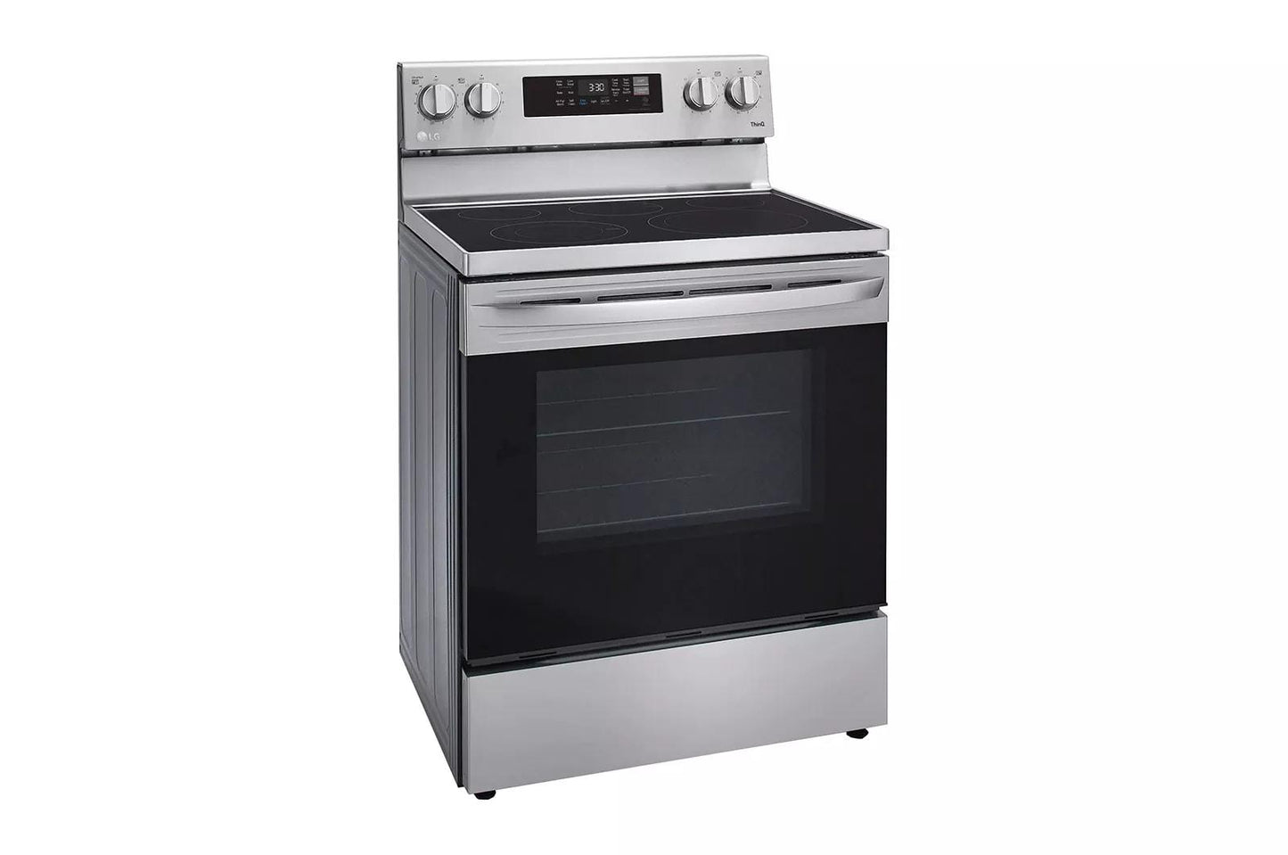 LG LREL6323S 6.3 Cu Ft. Smart Wi-fi Enabled Fan Convection Electric Range With A...