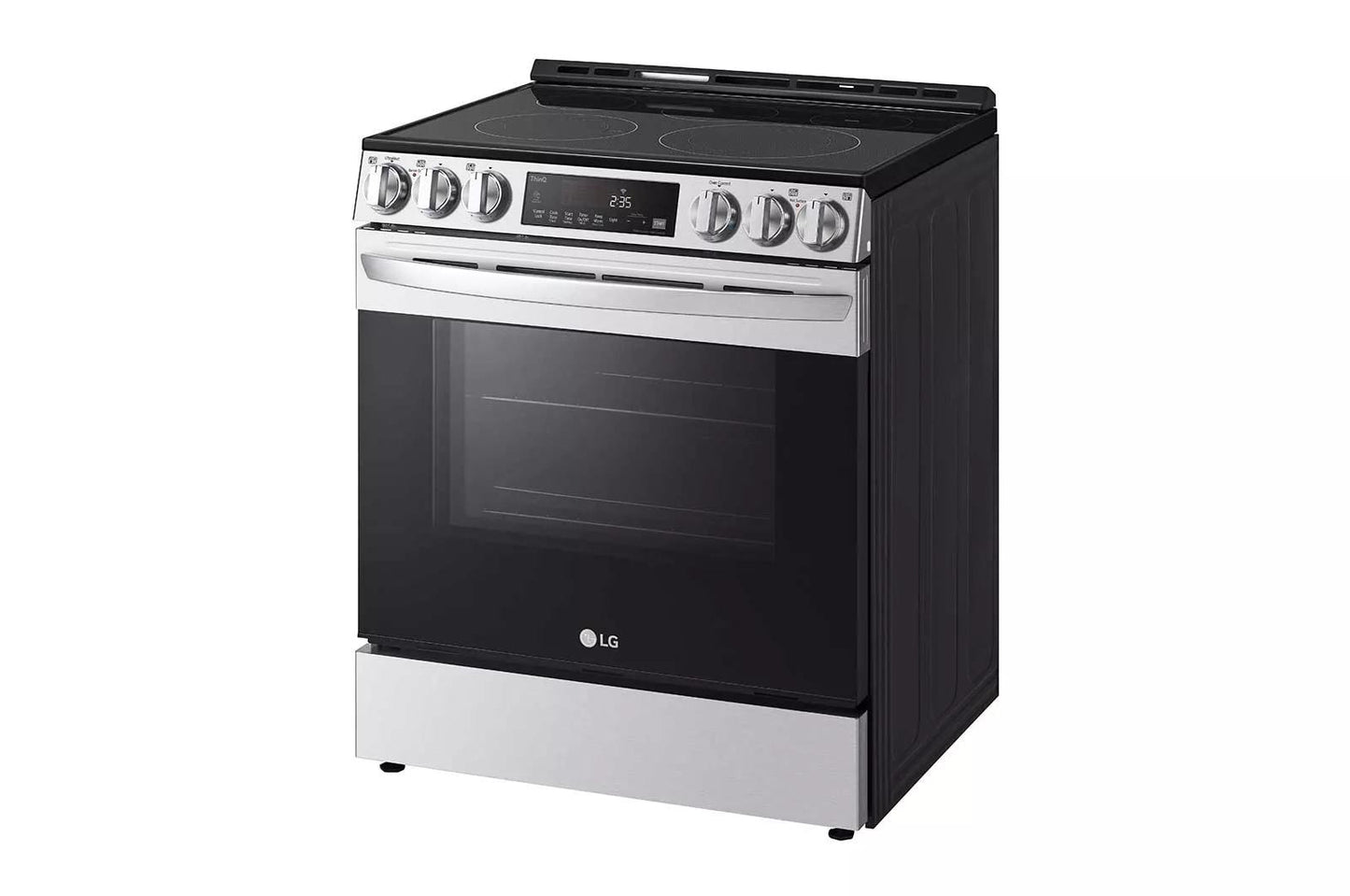 LG LSEL6333F 6.3 Cu Ft. Smart Wi-fi Enabled Fan Convection Electric Slide-in RAN...