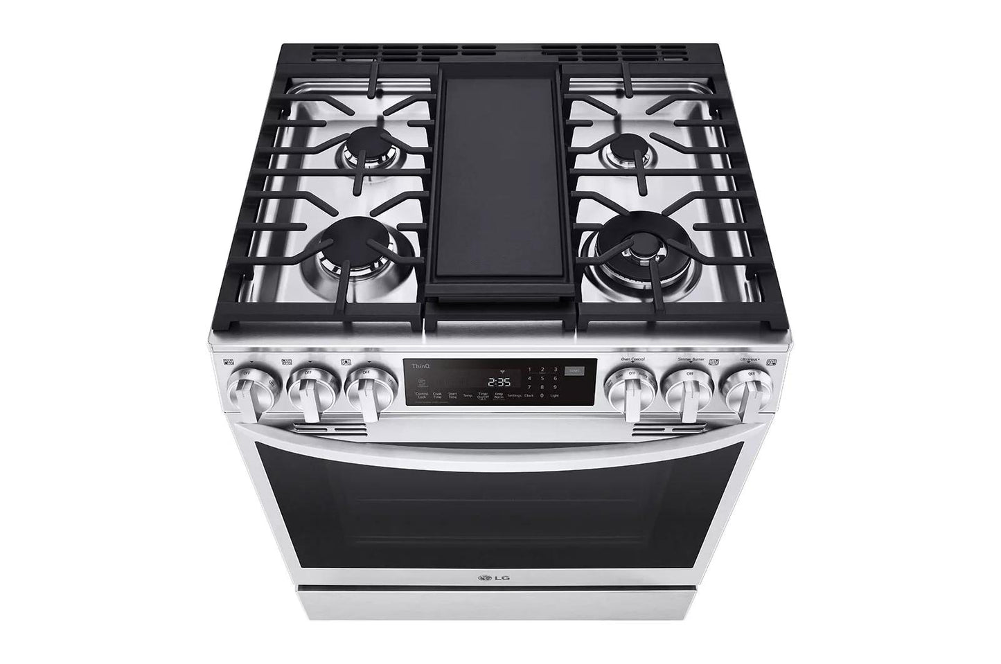 LG LSDL6336F 6.3 Cu. Ft. Smart Wi-fi Enabled Probake Convection Instaview ...