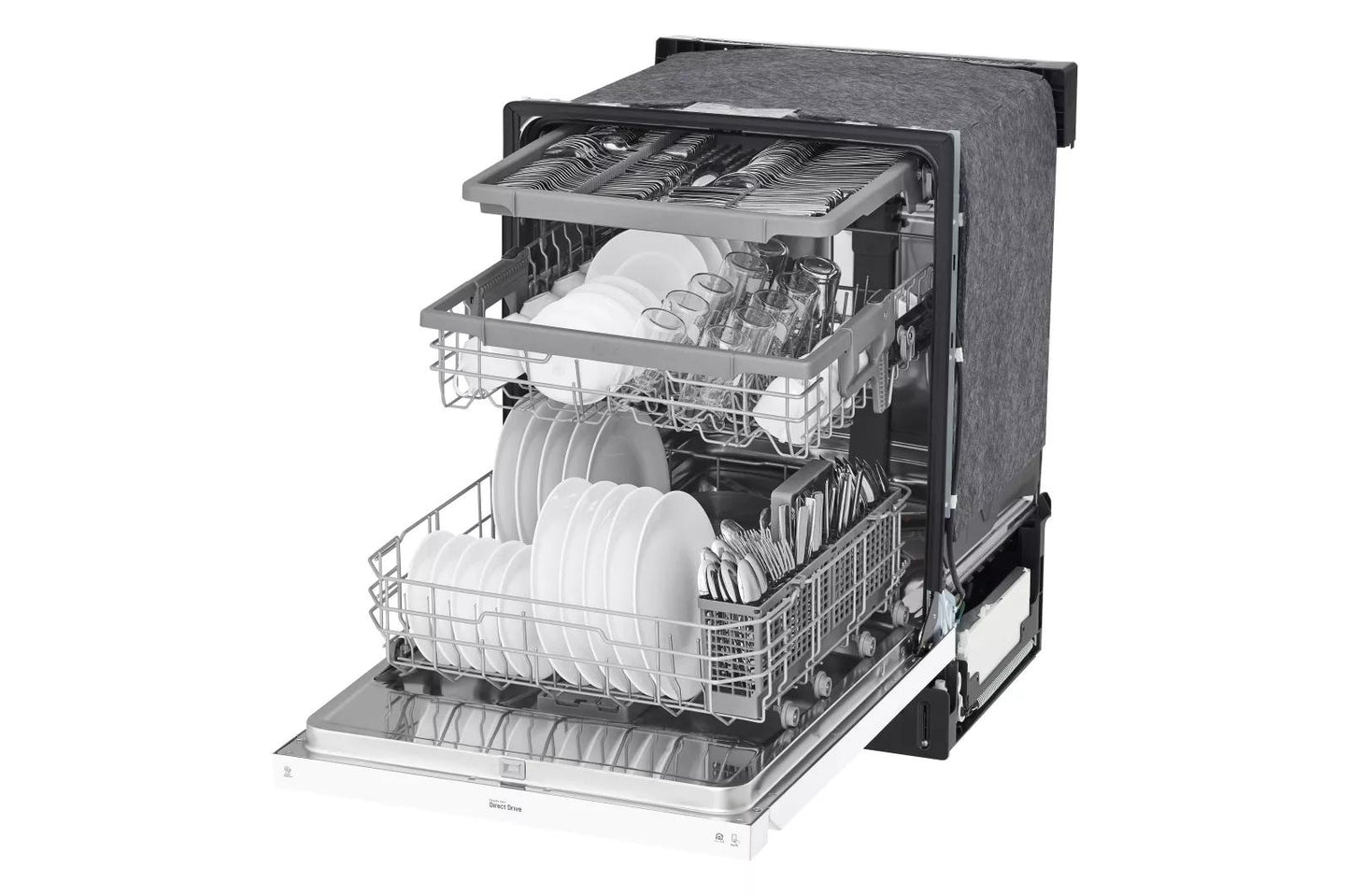 LG LDFN4542W LG Front Control Dishwasher With Quadwash and 3rd Rack