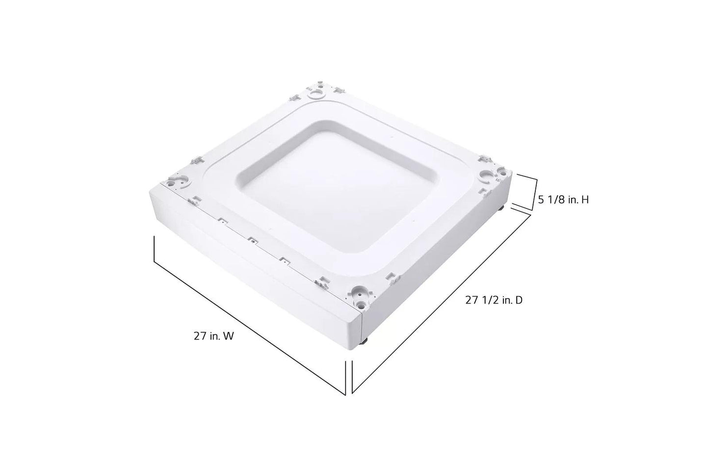 LG WDPS2W LG Ada Compliant Laundry Pedestal Riser - White