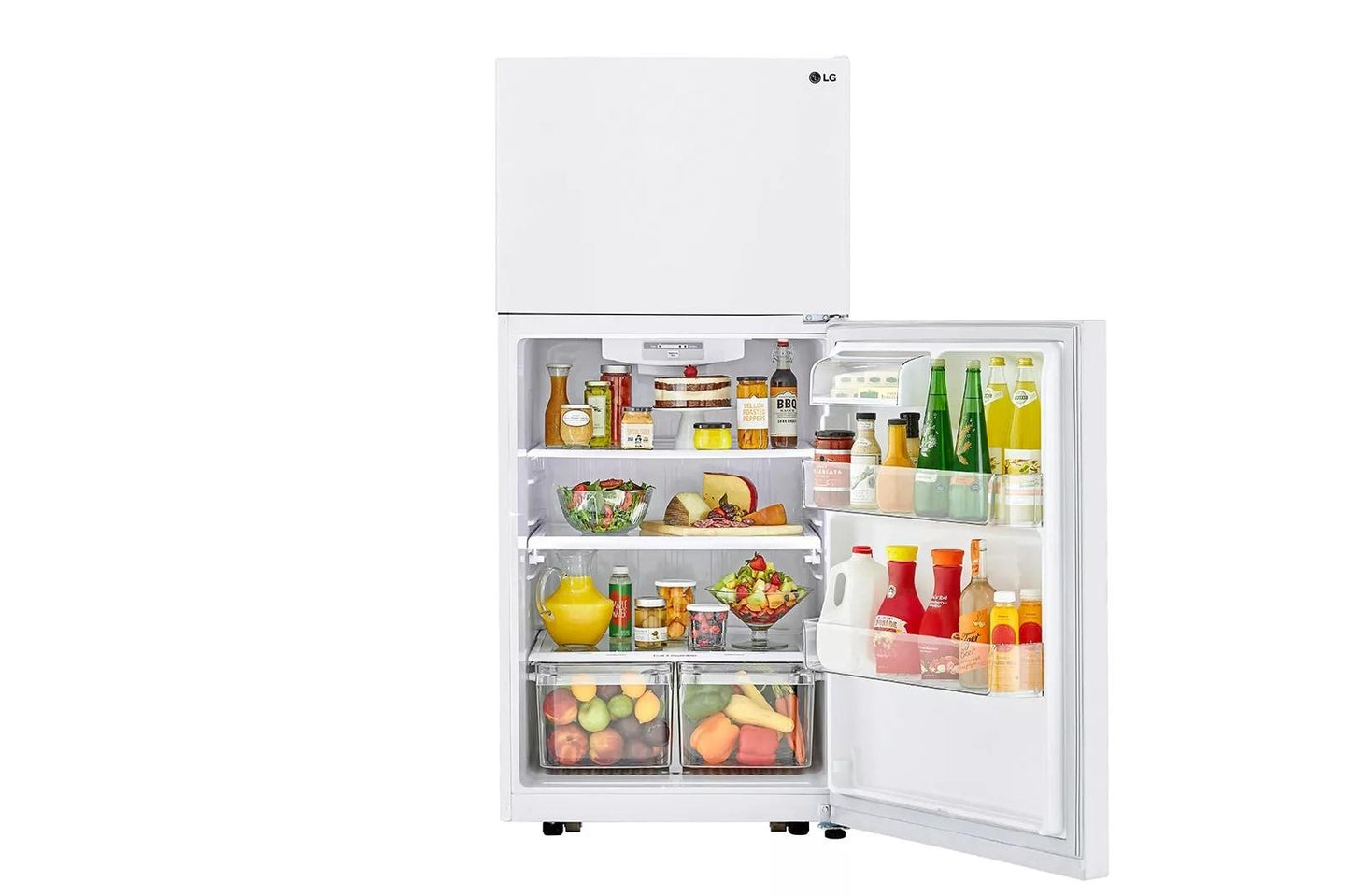LG LTCS20020W LG 20 Cu. Ft. Top Freezer Refrigerator