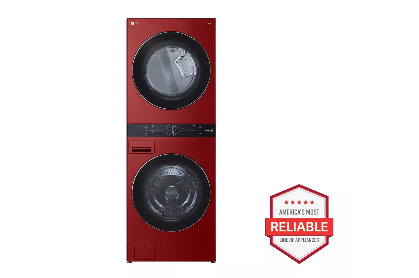 LG WKGX201HRA Single Unit Front Load LG Washtower With Center Control 4.5...