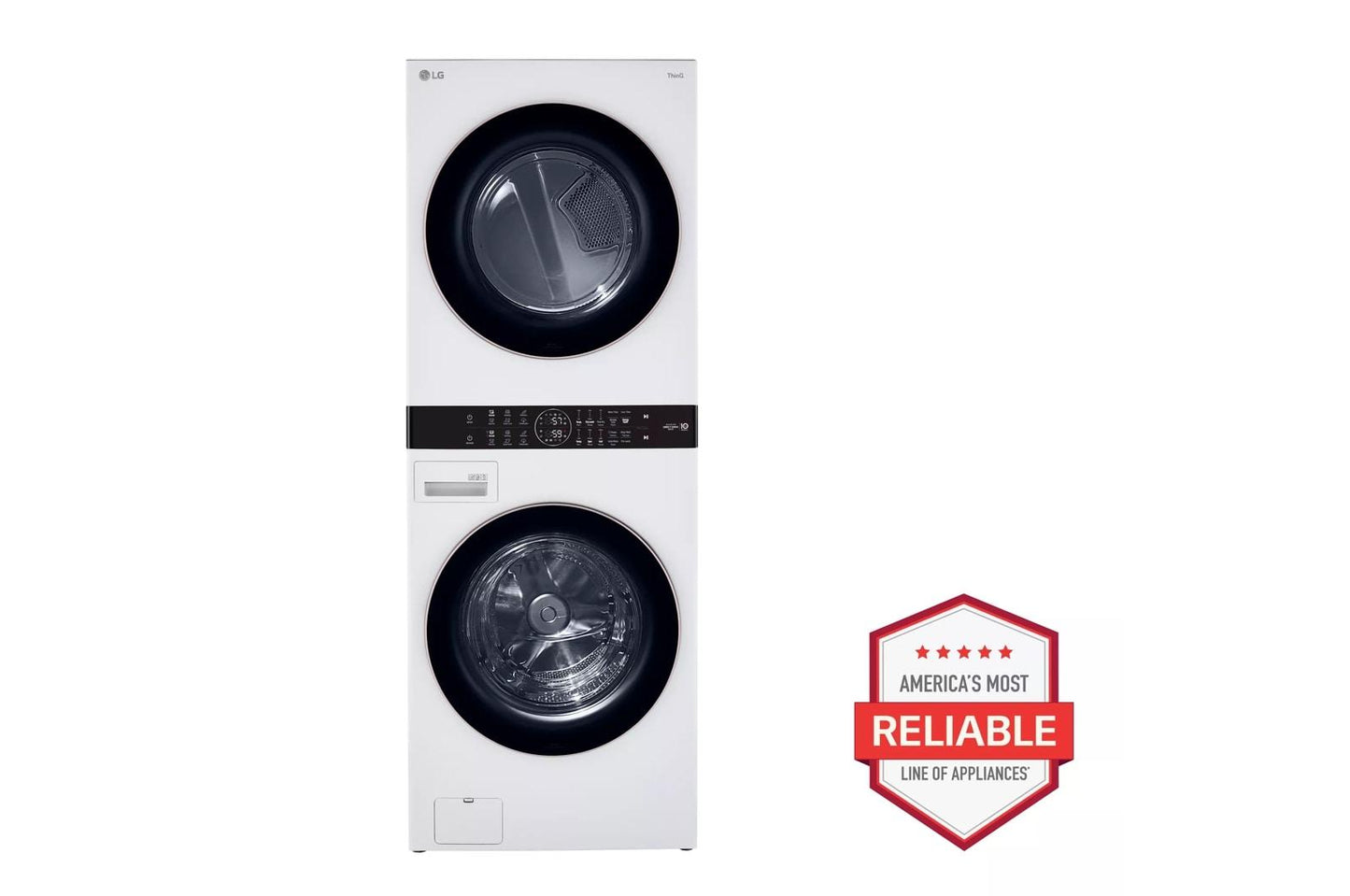 LG WKG101HWA Single Unit Front Load LG Washtower With Center Control 4.5...